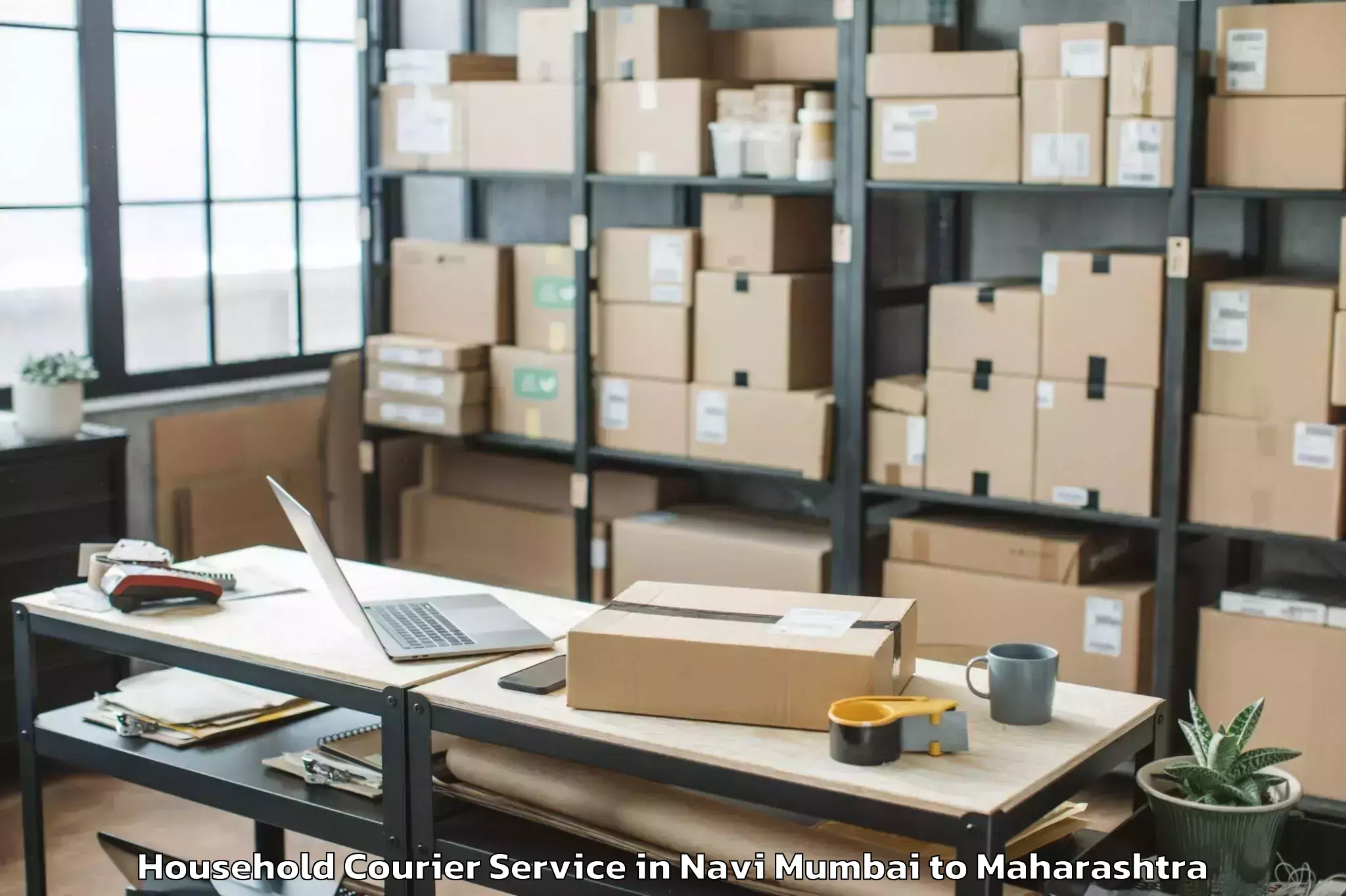 Reliable Navi Mumbai to Akluj Household Courier